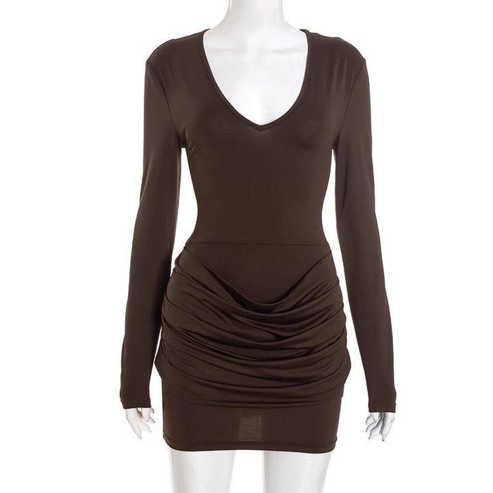 Pleated mini dress - Yariv