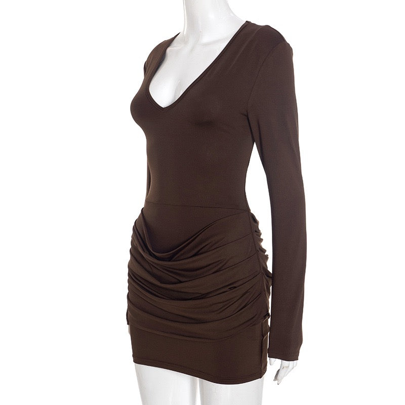 Pleated mini dress - Yariv