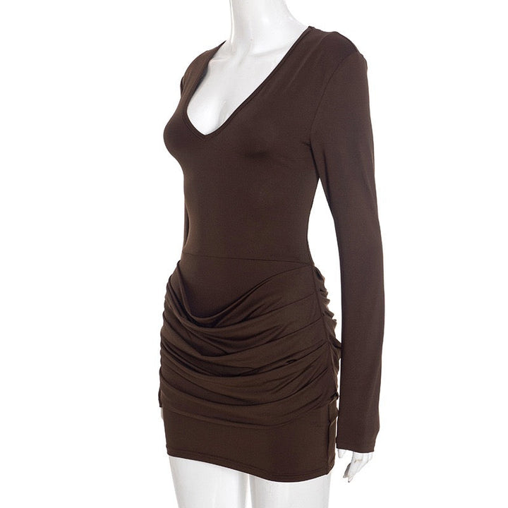 Pleated mini dress - Yariv