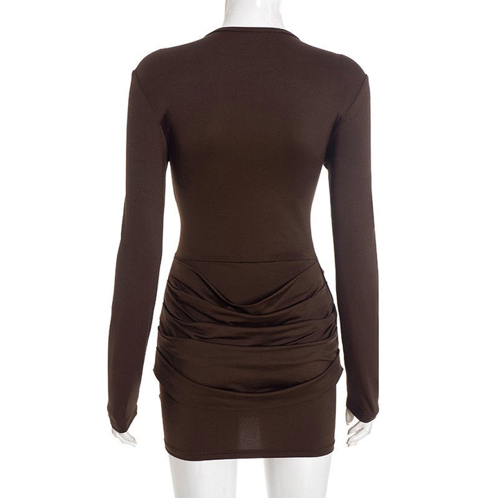 Pleated mini dress - Yariv