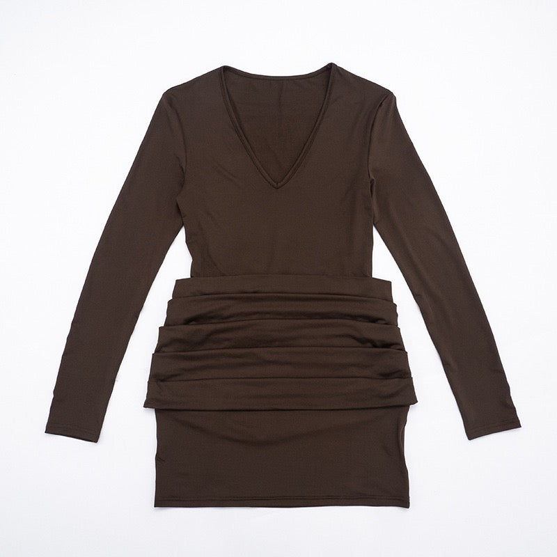 Pleated mini dress - Yariv