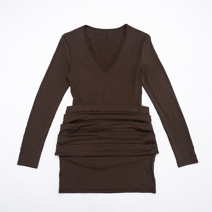 Pleated mini dress - Yariv
