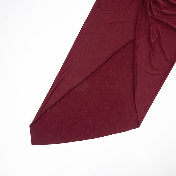 Maxi dress with gathers and slit design - Jackie