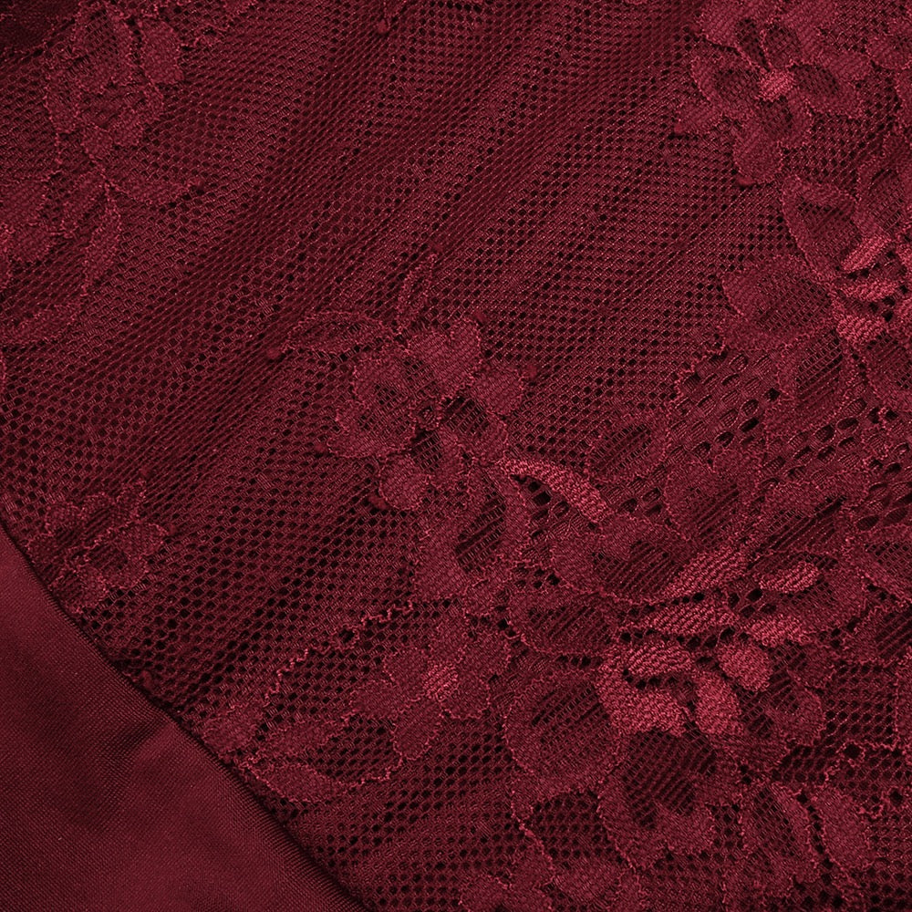 One-shoulder lace maxi dress with a corset and pleated design - ARGAMAN