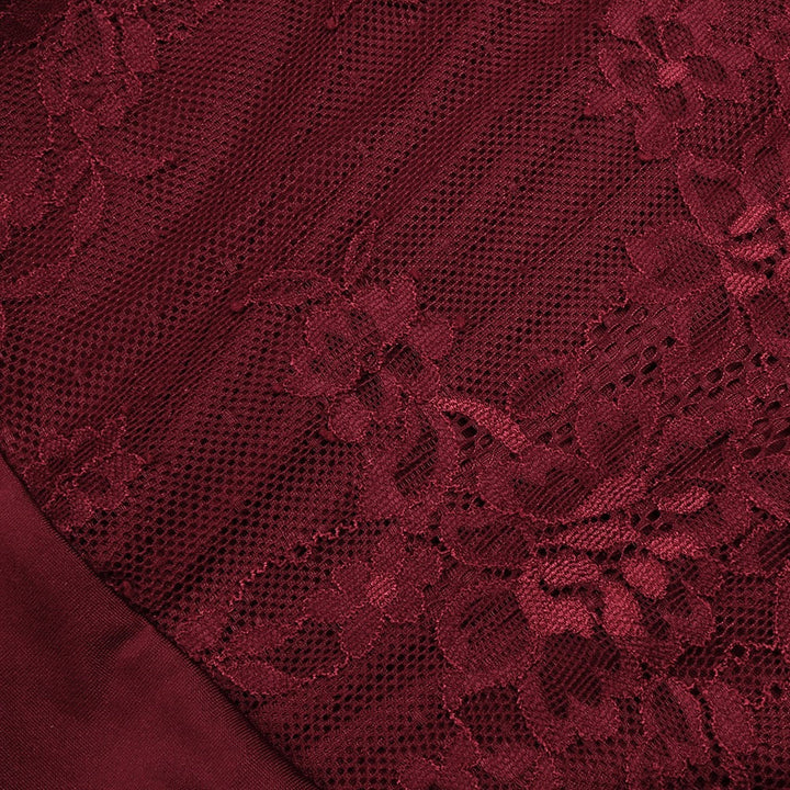 One-shoulder lace maxi dress with a corset and pleated design - ARGAMAN
