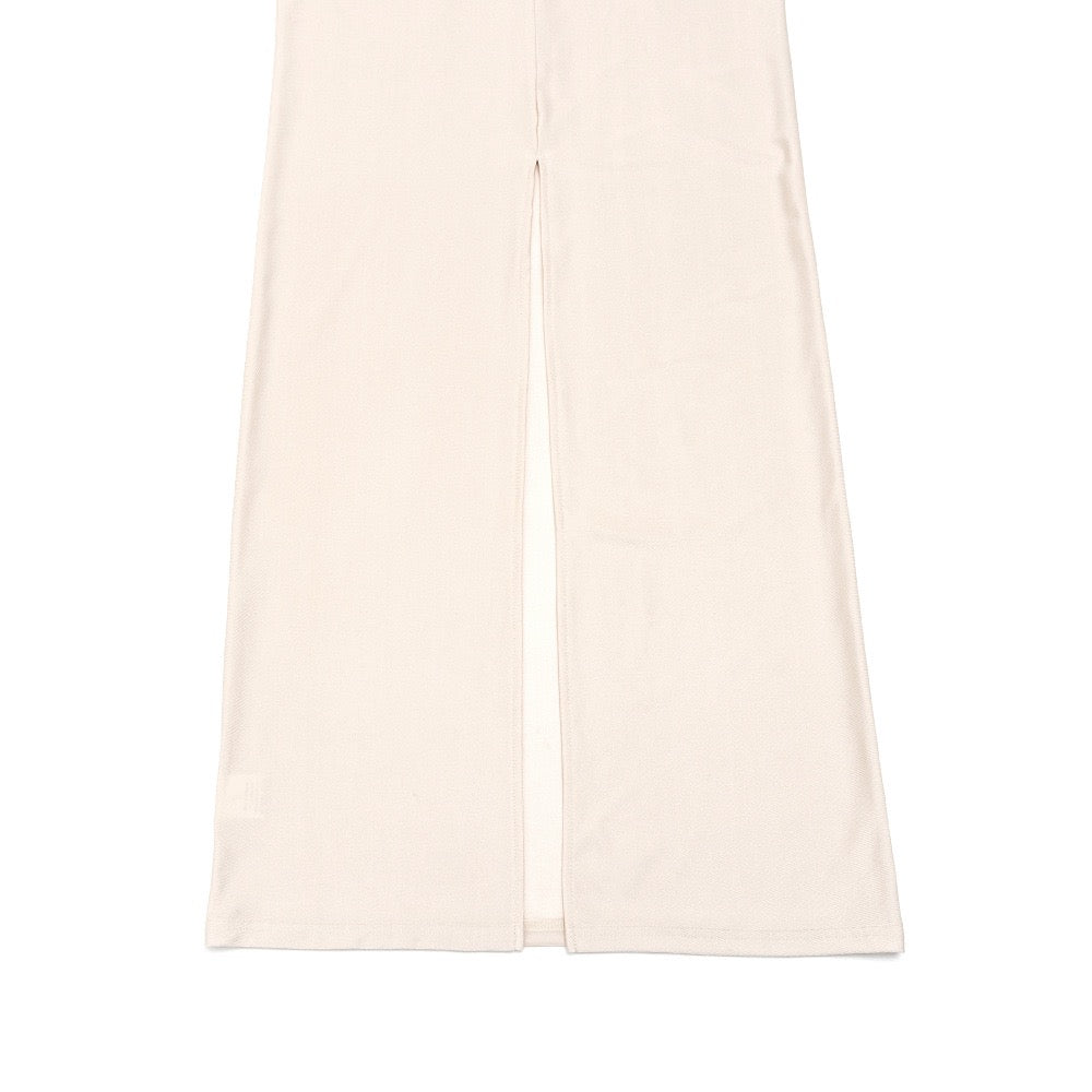 Maxi dress in shiny fabric with pleats and mesh design - Liyana