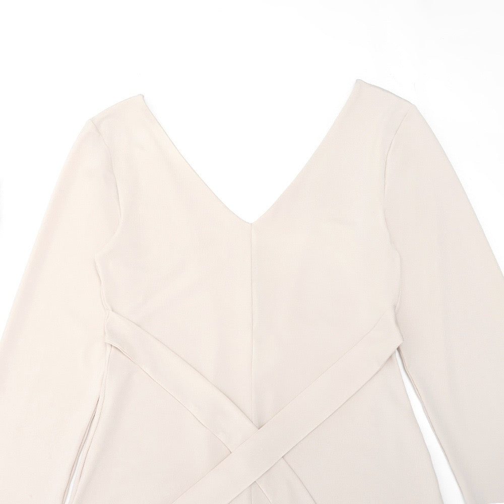 Maxi dress with open back and tie design - Galit