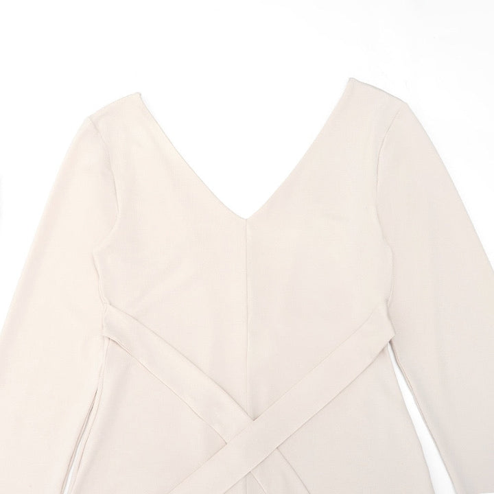 Maxi dress with open back and tie design - Galit