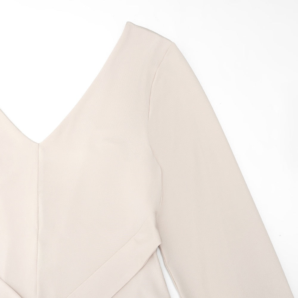 Maxi dress with open back and tie design - Galit