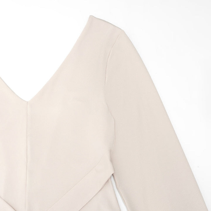 Maxi dress with open back and tie design - Galit