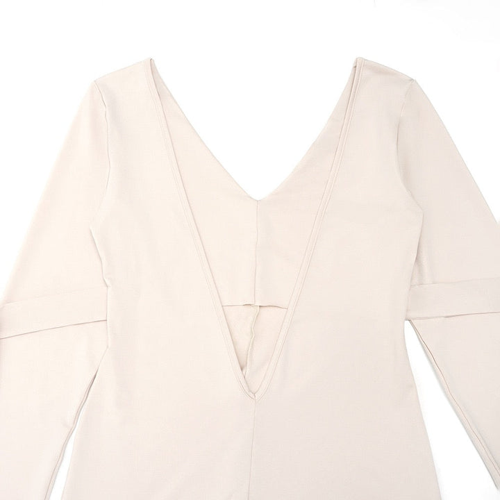 Maxi dress with open back and tie design - Galit