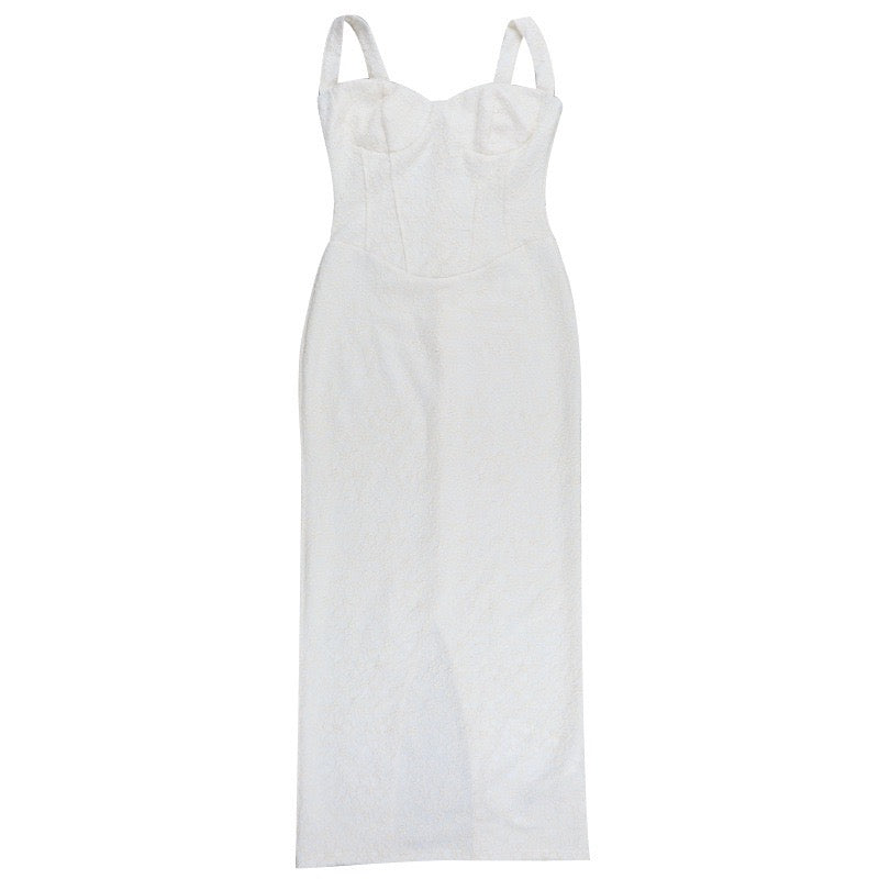 Floral-embroidered maxi dress – Nurit
