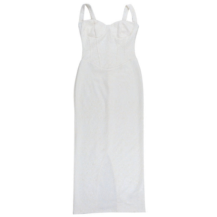 Floral-embroidered maxi dress – Nurit
