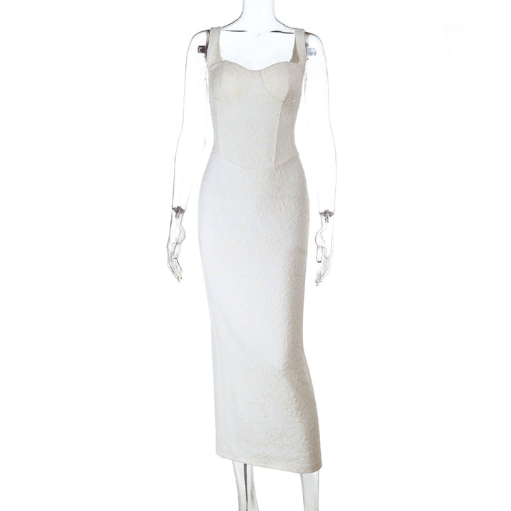 Floral-embroidered maxi dress – Nurit