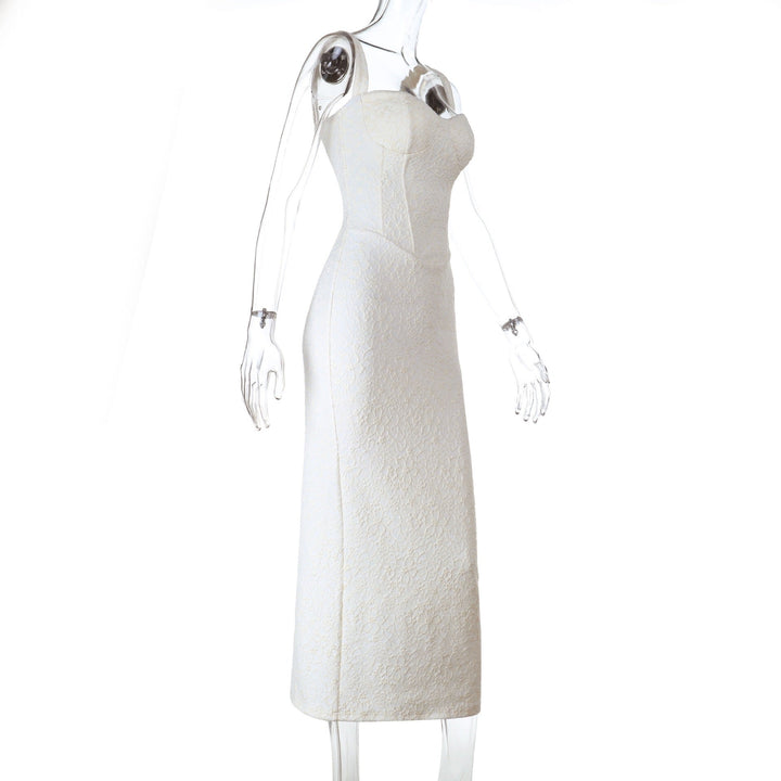 Floral-embroidered maxi dress – Nurit