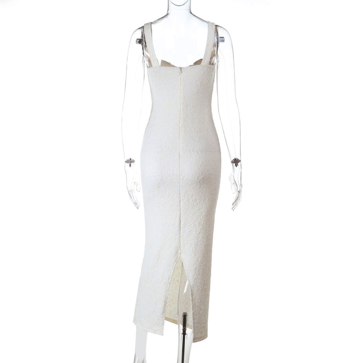 Floral-embroidered maxi dress – Nurit
