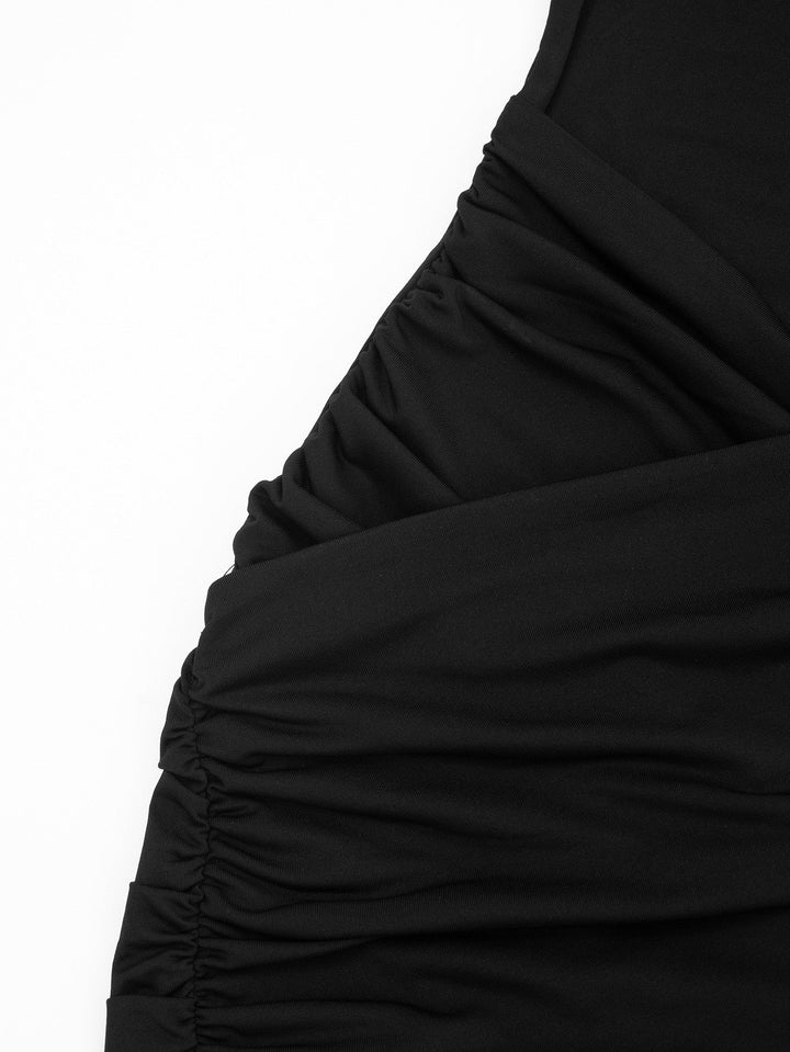 Cross Pleated Mini Dress - Jay Lin