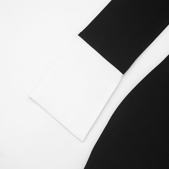 Tailored mini dress with a polo collar design - Tzlil