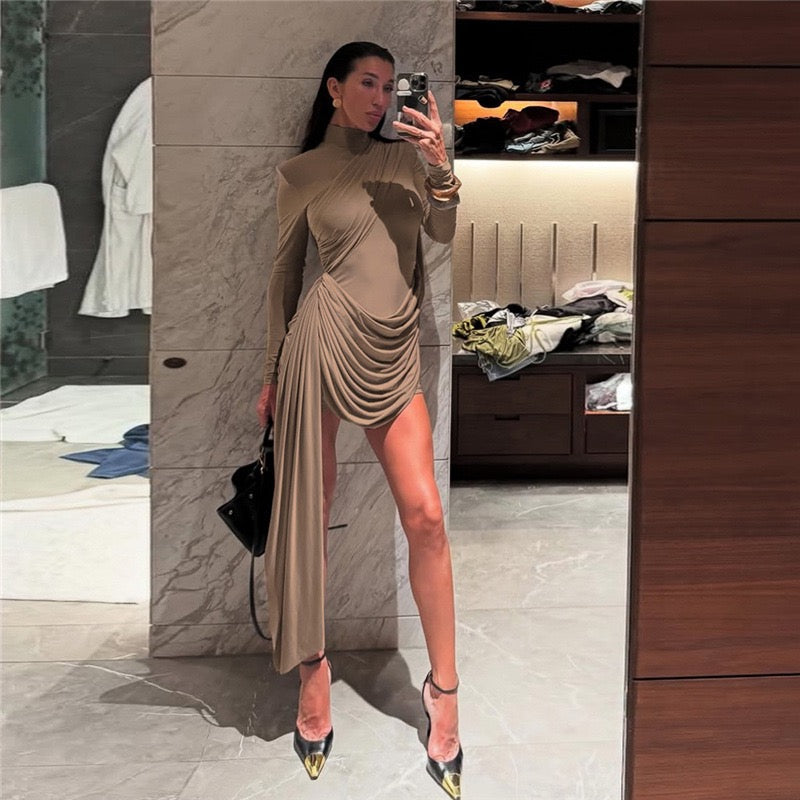 Mini dress with pleats - Valen