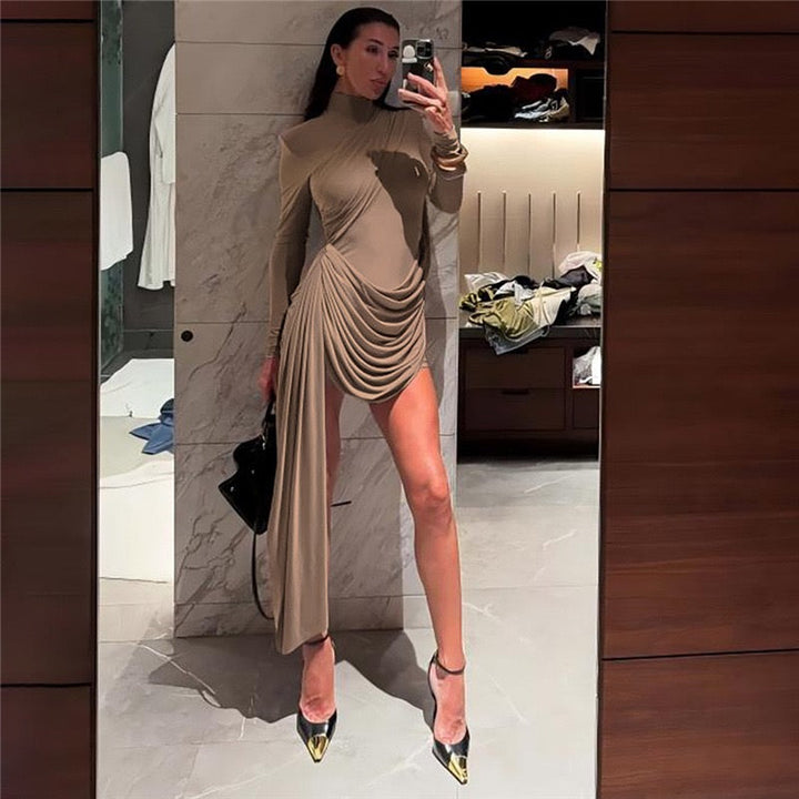 Mini dress with pleats - Valen