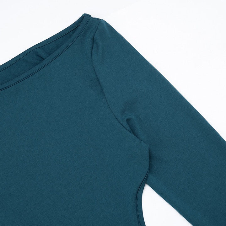 Open-back maxi dress with bow tie detail - Joy