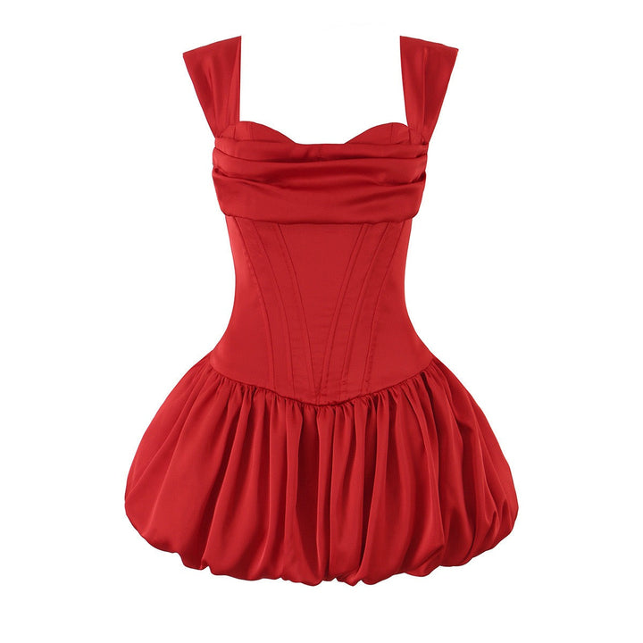 Gane - Off-the-shoulder balloon mini dress