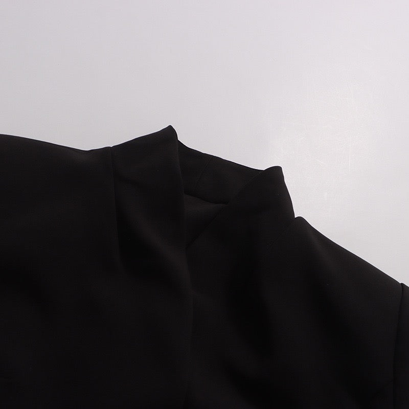 Tailored mini dress with pleated skirt design - Carol