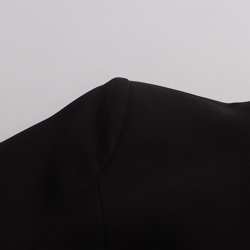 Tailored mini dress with pleated skirt design - Carol