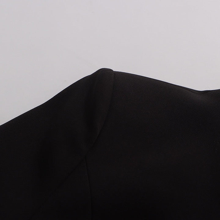 Tailored mini dress with pleated skirt design - Carol