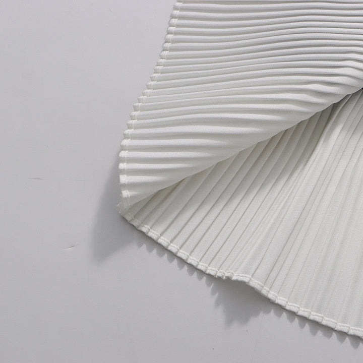 Tailored mini dress with pleated skirt design - Carol