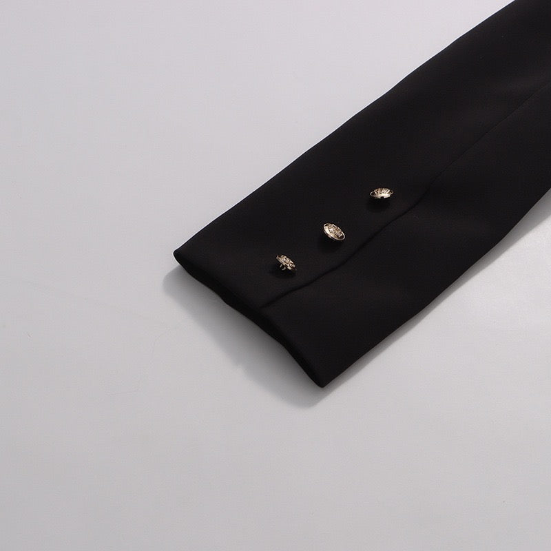 Tailored mini dress with pleated skirt design - Carol