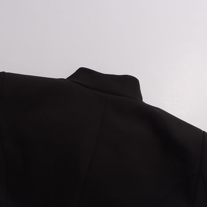 Tailored mini dress with pleated skirt design - Carol