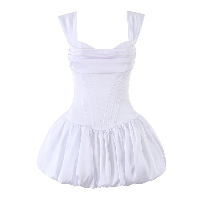 Gane - Off-the-shoulder balloon mini dress