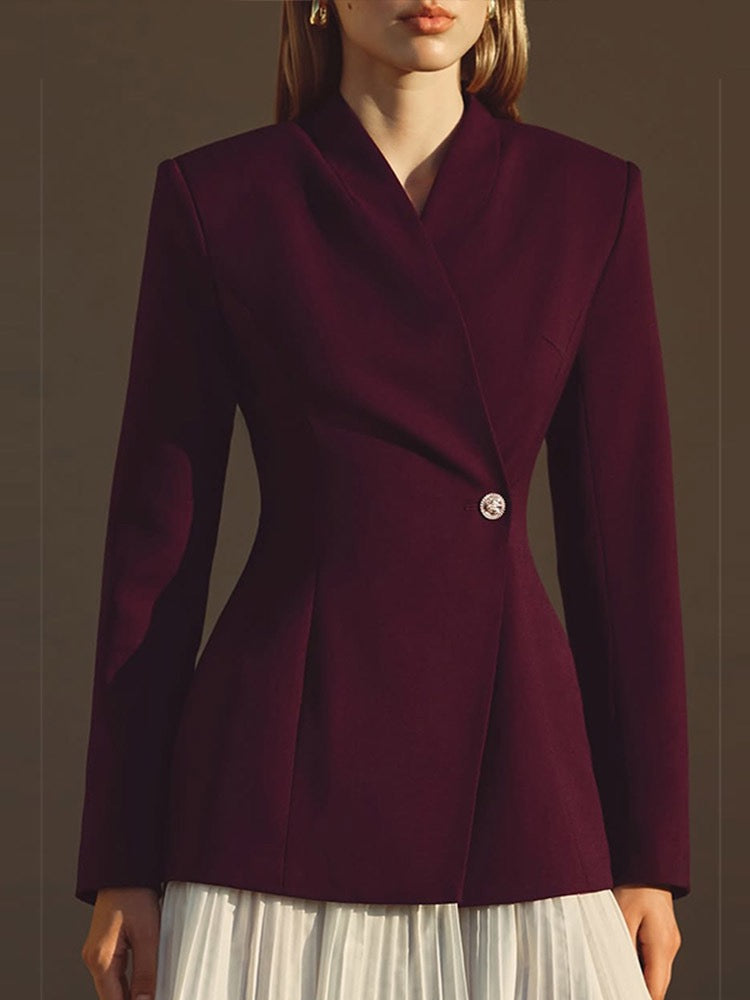 Tailored mini dress with pleated skirt design - Carol