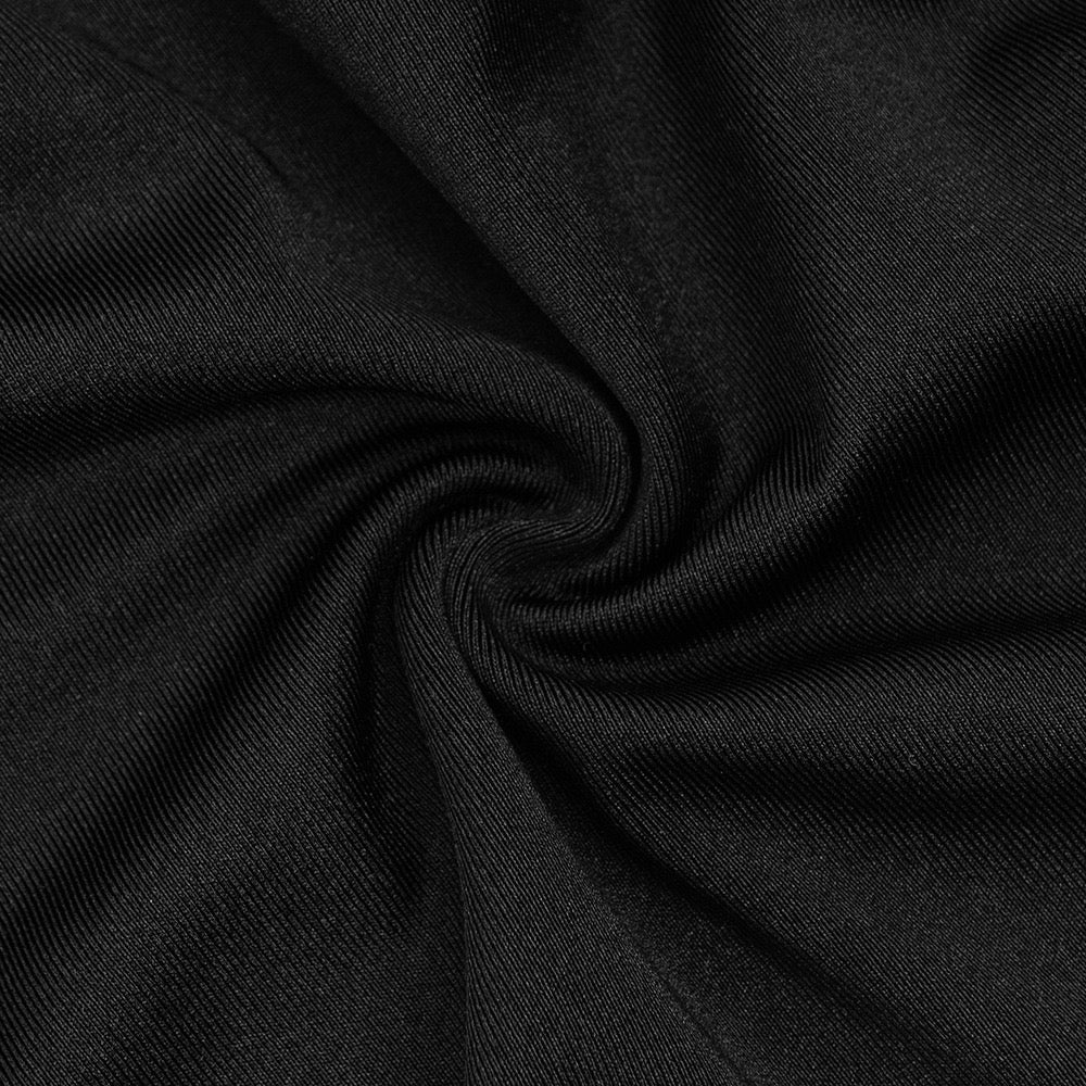 Maxi dress, shiny fabric, slit design, V-neckline - DASH