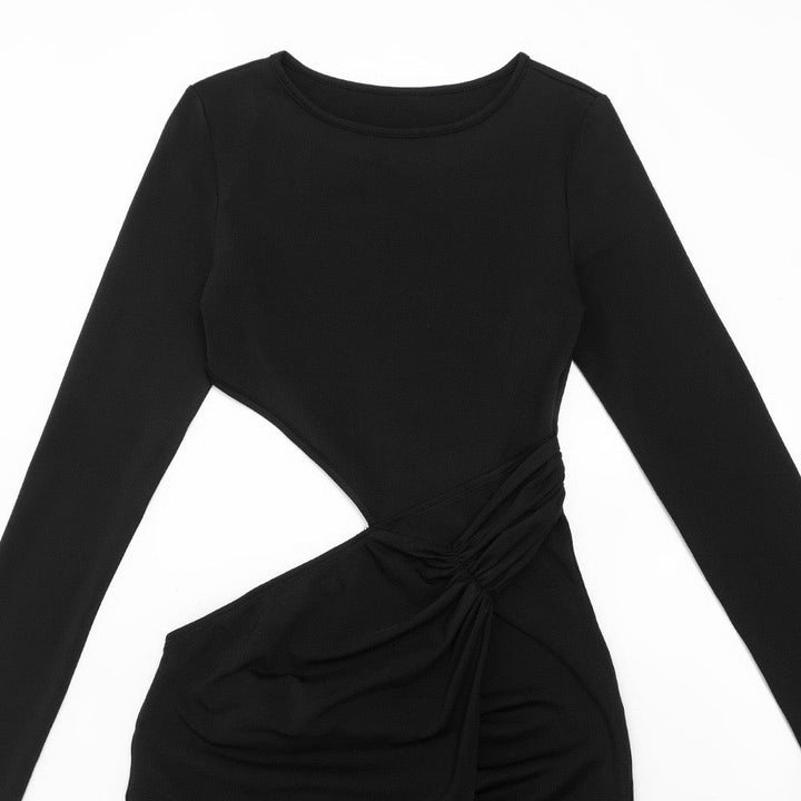 Maxi dress with short front design and opening - Philly