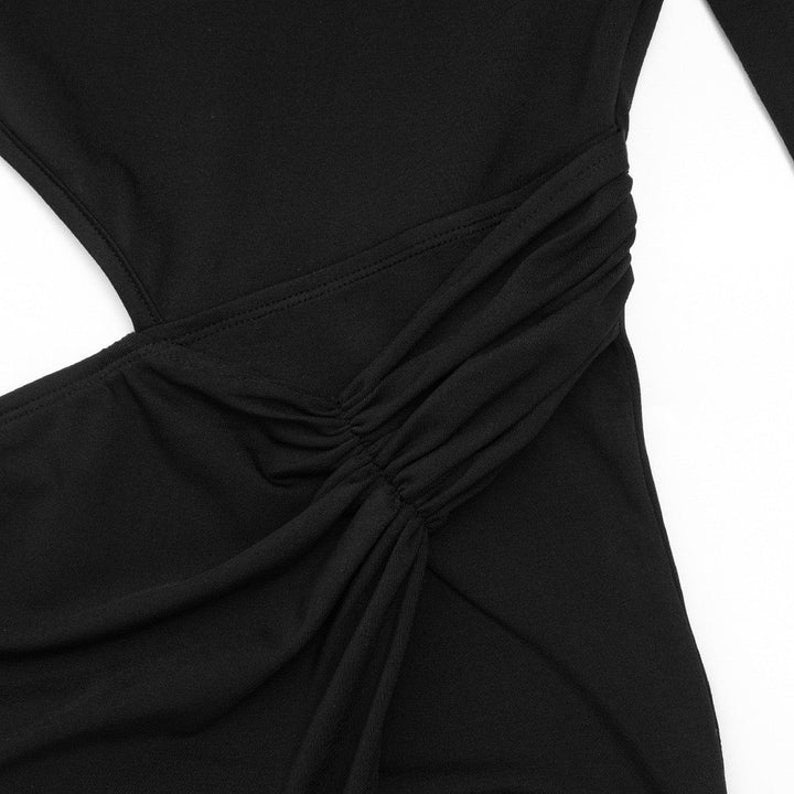 Maxi dress with short front design and opening - Philly