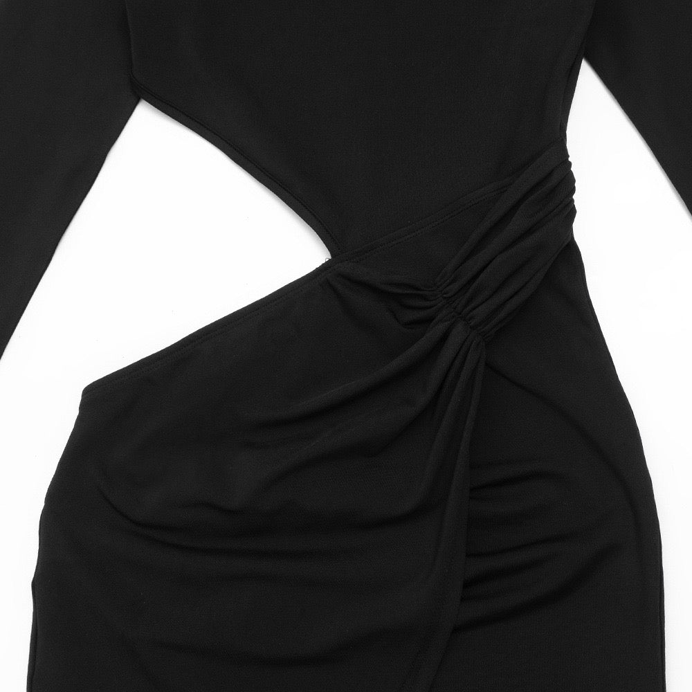 Maxi dress with short front design and opening - Philly