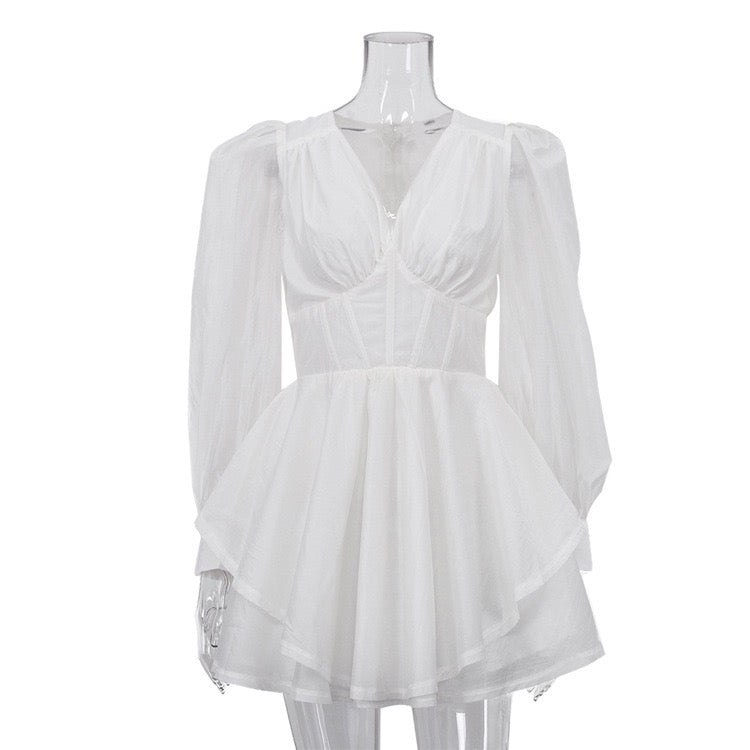 MILI - A-line chiffon mini dress