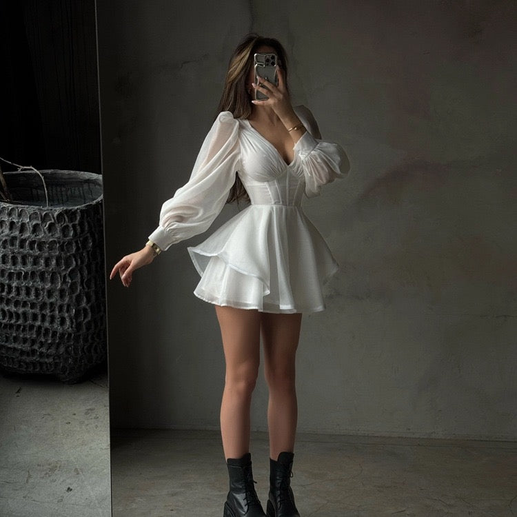 MILI - A-line chiffon mini dress
