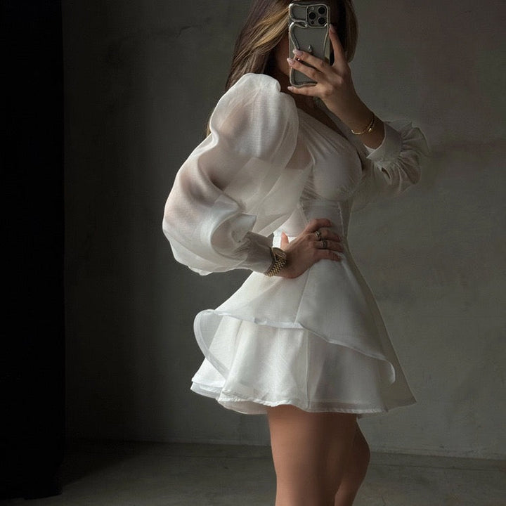 MILI - A-line chiffon mini dress