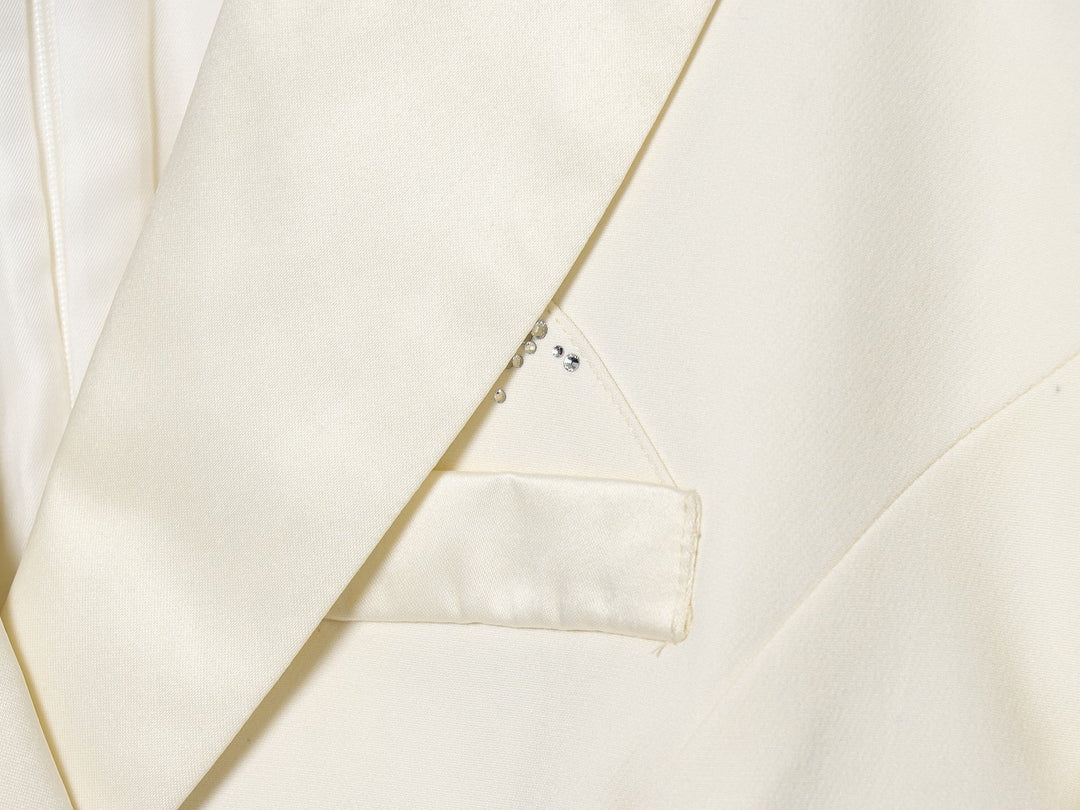 Tailored mini dress with tie at the back for fastening at the waist - MARIOLA