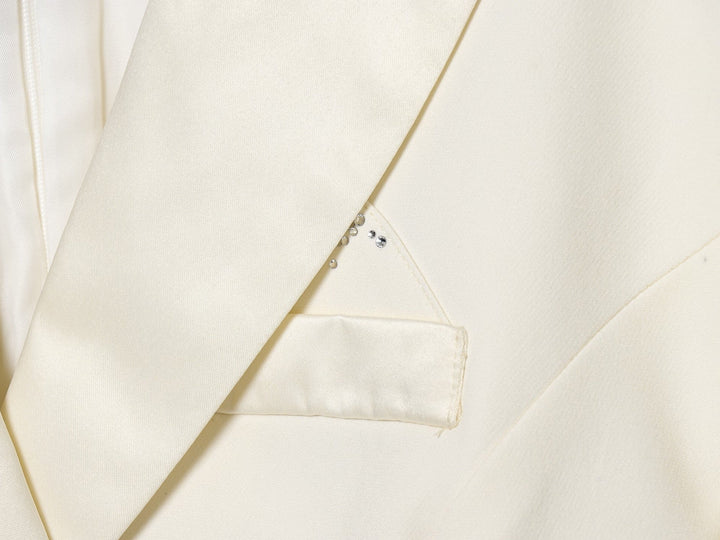 Tailored mini dress with tie at the back for fastening at the waist - MARIOLA