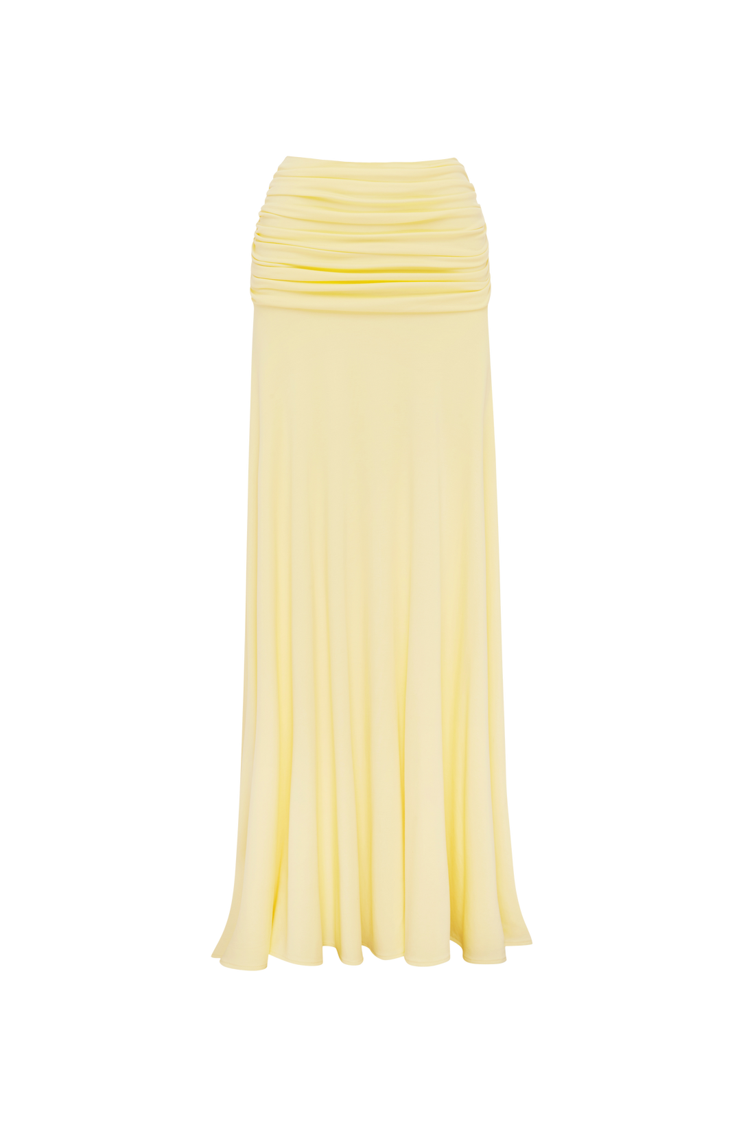 Ray - Two-piece pleated set with a maxi skirt and crop top