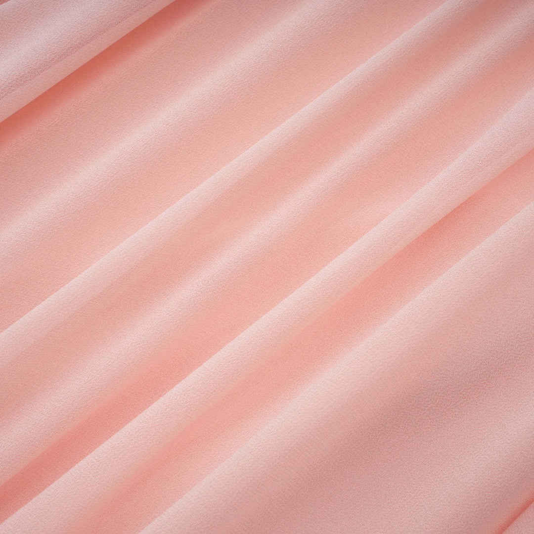 Maxi dress with a back tie for a cinched waist, chiffon skirt, and satin embellishments – Kaia