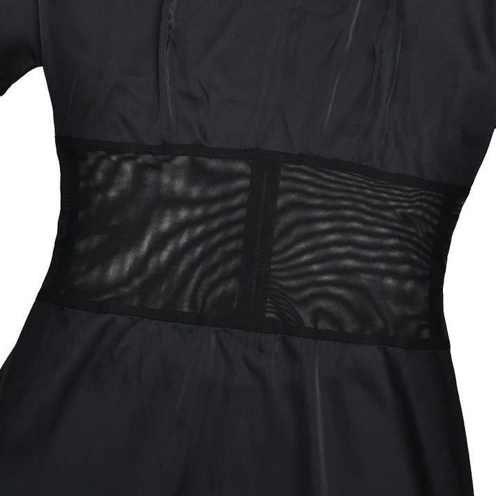 Mesh design maxi dress - Tair