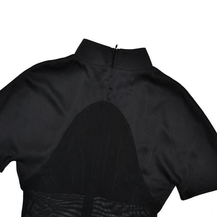 Mesh design maxi dress - Tair