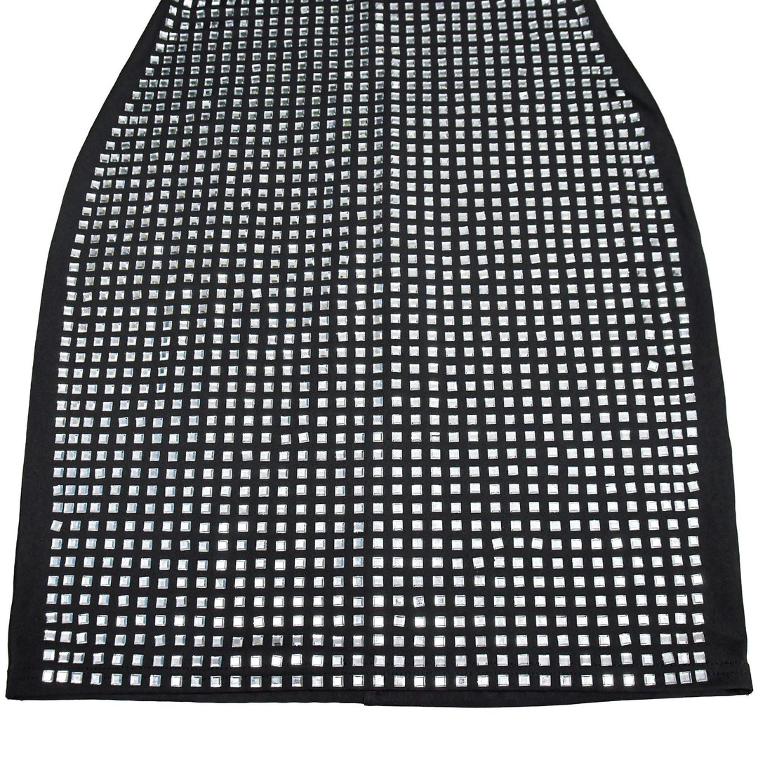 Sparkling rhinestone mini dress with open back - Shayna