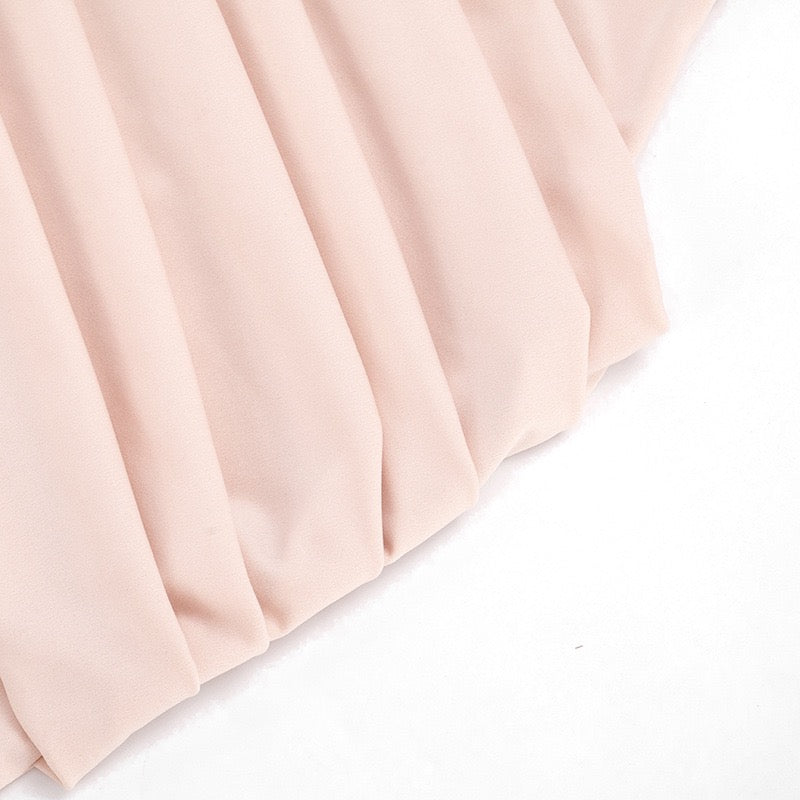 Pleated mini dress with an open back – SEAN