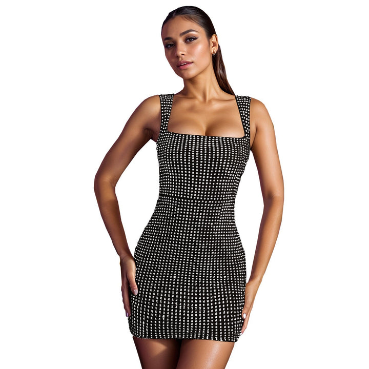 Sparkling rhinestone mini dress - SHON